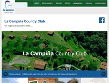 Tablet Screenshot of lacampinacountryclub.com